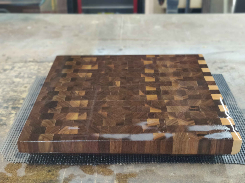 Solid Black Walnut Cutting Board | End Grain