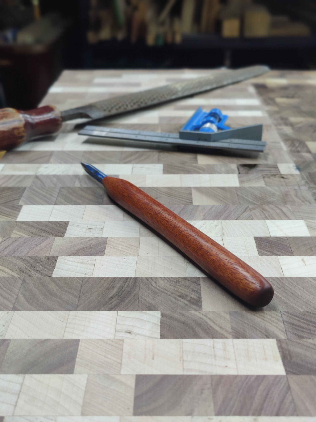 Reclaimed Marking Awl — Paduk Handle
